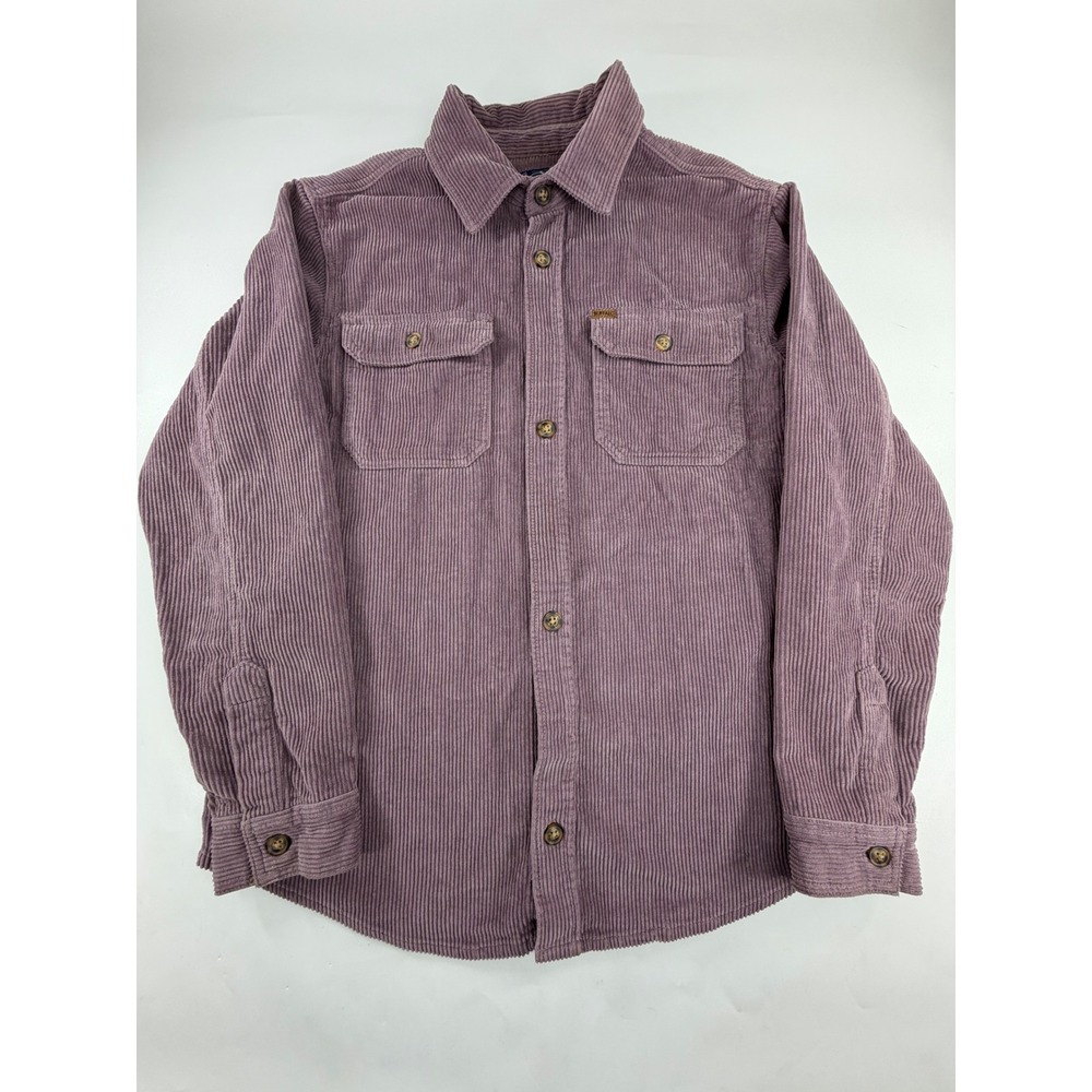 Buffalo David Bitton Purple Corduroy Shirt Jacket Mauve Shacket Womens Large